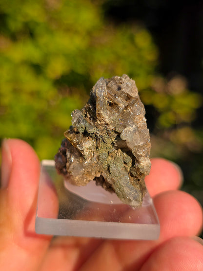 Quartz avec Chlorite et épidote des Pyrénées