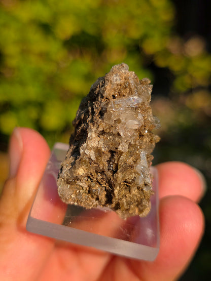 Quartz avec Chlorite et épidote des Pyrénées