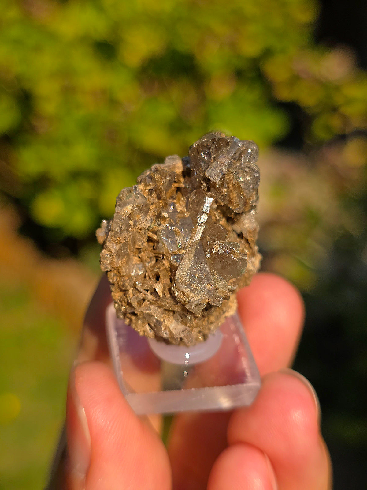 Quartz avec inclusions d'épidote des Pyrénées