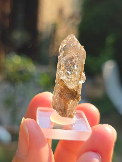 Quartz avec inclusions d'épidote des Pyrénées