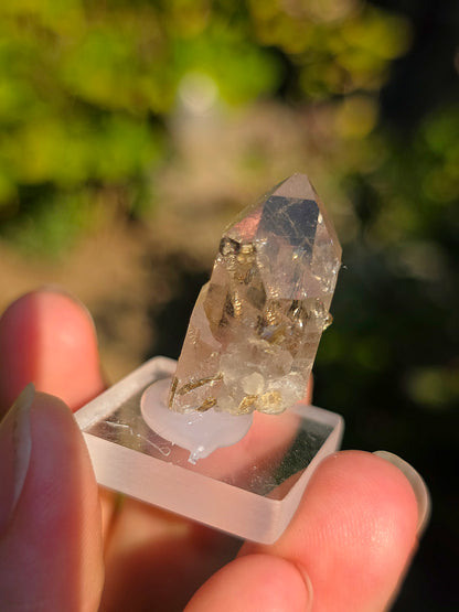 Quartz avec inclusions d'épidote français