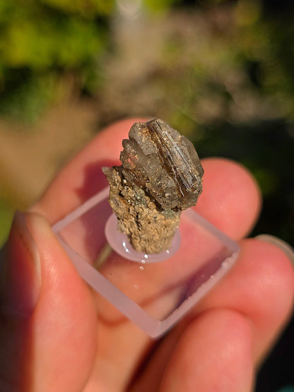 Quartz avec inclusions d'épidote des Pyrénées