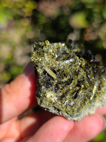 Epidote brute de Lérida en Espagne