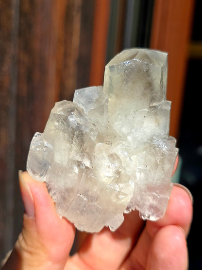 Calcite miel avec fantôme brute des Pyrénées