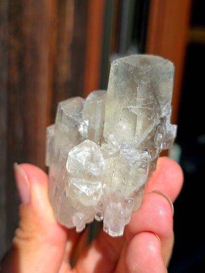 Calcite miel avec fantôme brute des Pyrénées