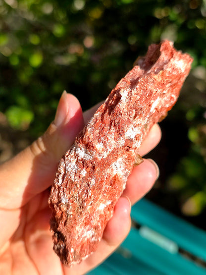 Quartz Hyacinthe sur Gypse d'Espagne