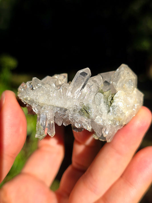 Quartz d'Arrens ,Hautes-Pyrénées avec Chlorite