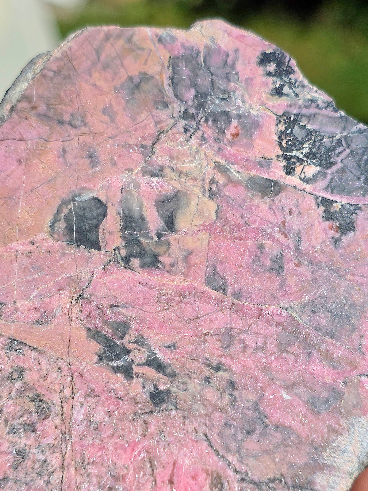 Tranche de Friedelite des Pyrénées semie polie