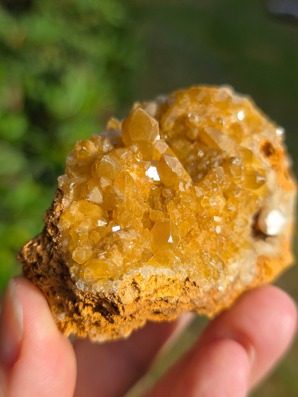 Quartz brut avec inclusions de Limonite
