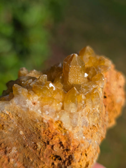Quartz brut avec inclusions de Limonite