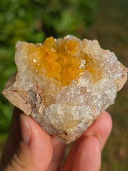 Quartz brut avec inclusions de Limonite de Zambie