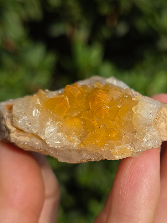 Quartz brut avec inclusions de Limonite de Zambie