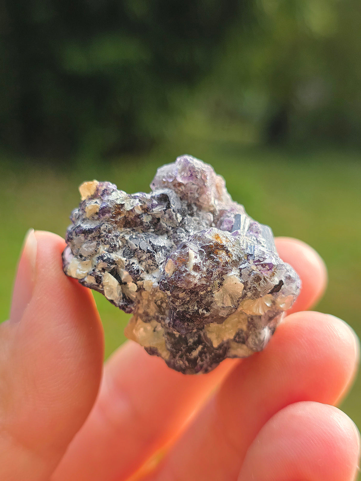 Muscovite, de Fluorite et de Tourmaline noire d'Erongo