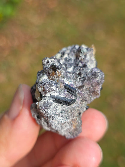 Muscovite, de Fluorite et de Tourmaline noire d'Erongo