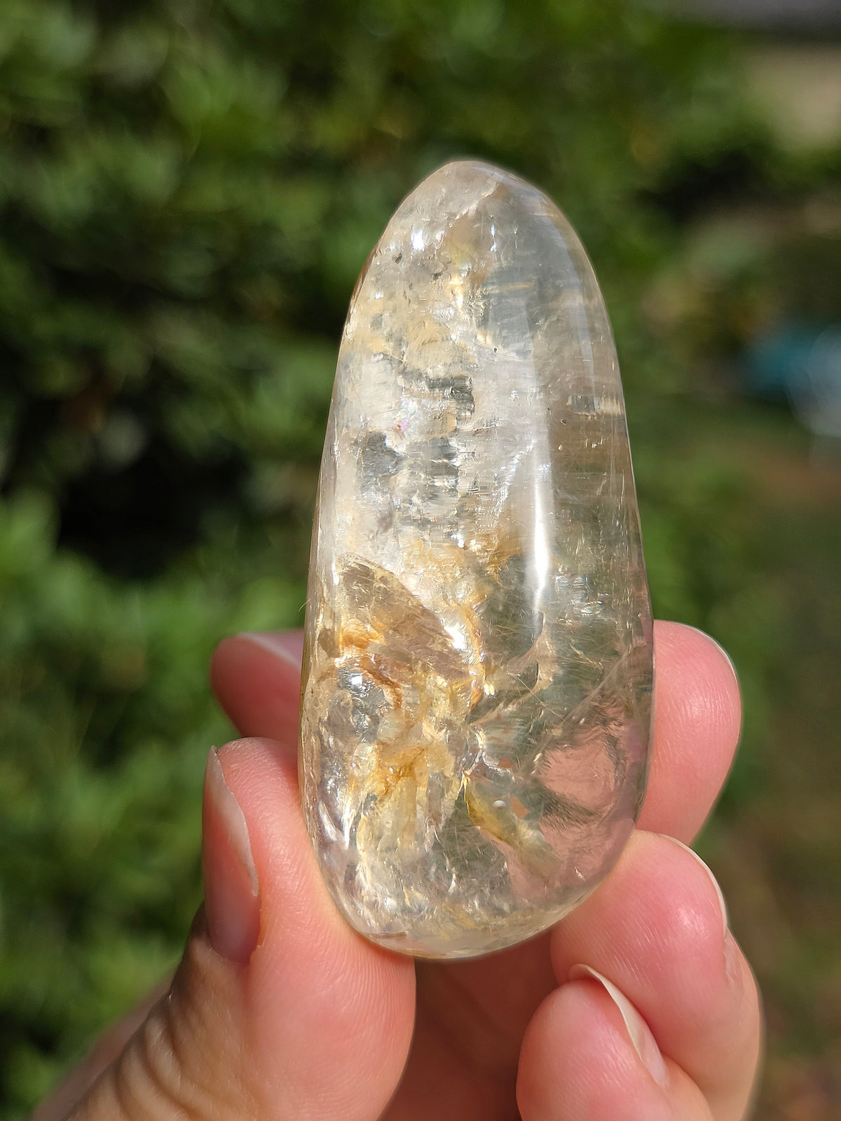 Lens Quartz (Alluvial) poli de Madagascar