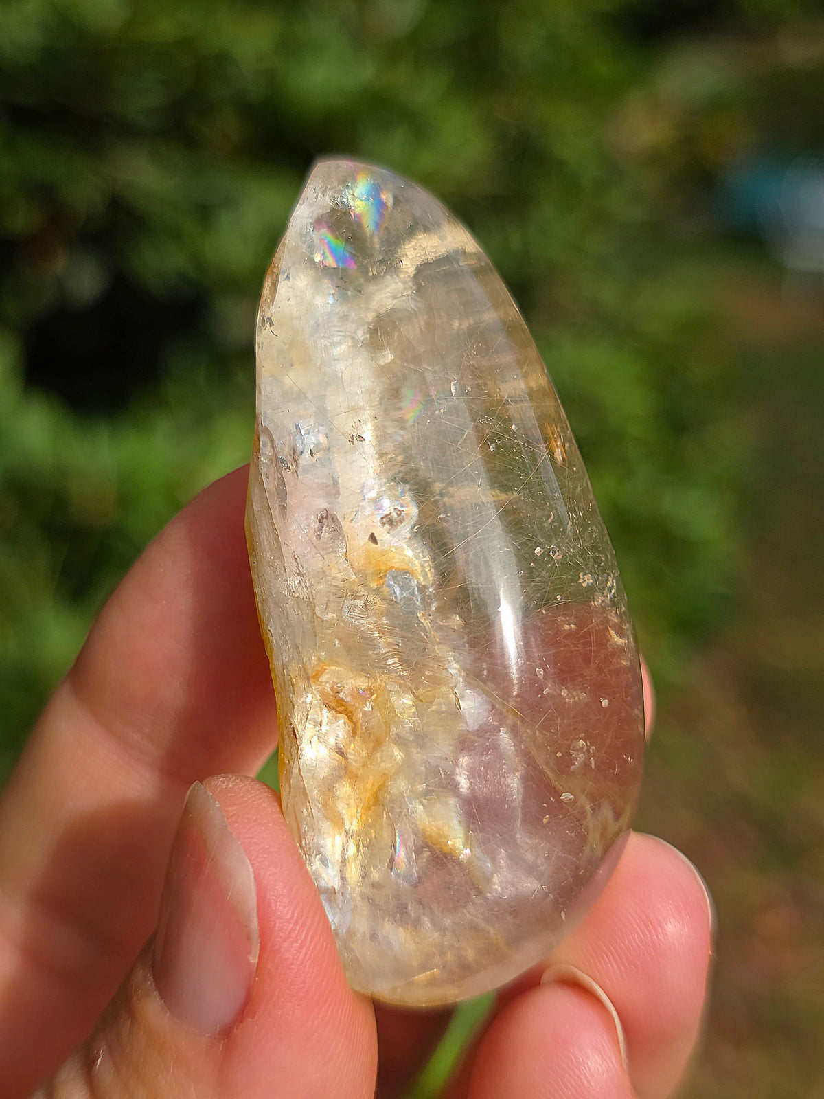 Lens Quartz (Alluvial) poli de Madagascar