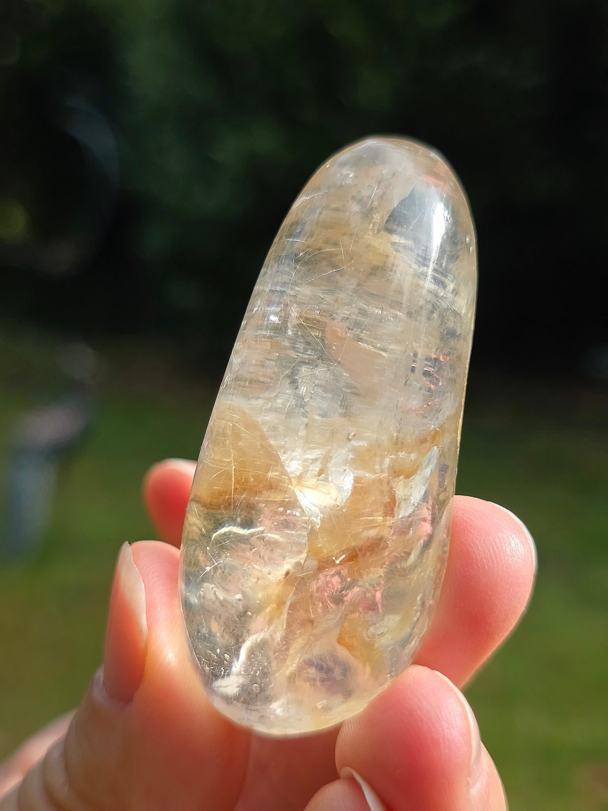 Lens Quartz (Alluvial) poli de Madagascar