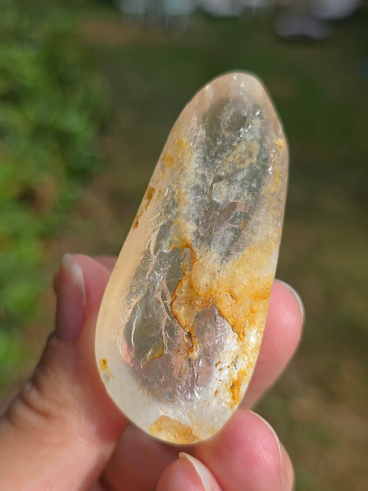 Lens Quartz (Alluvial) poli de Madagascar