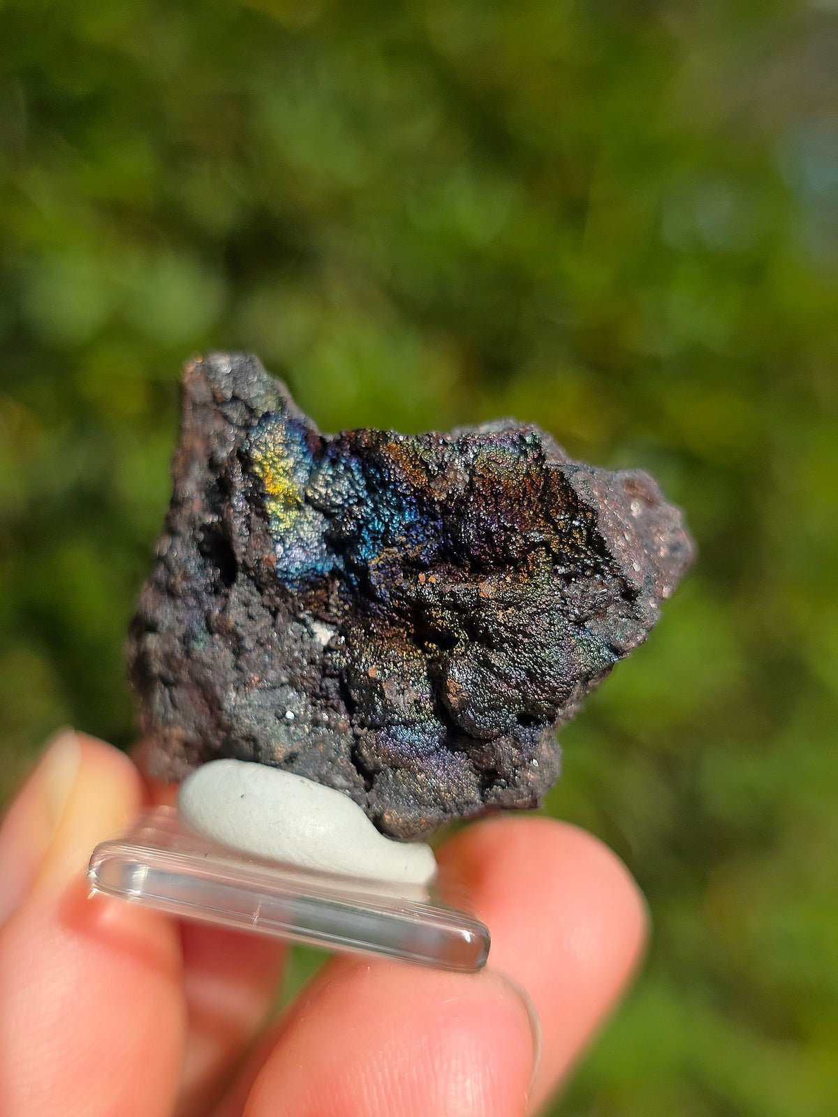 Goethite irisée d'Espagne n°5 sur socle