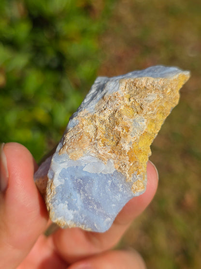 Agate Blue Lace de Namibie semi brute.