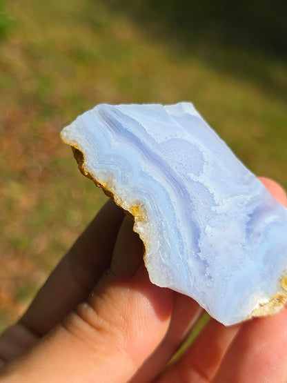 Agate Blue Lace de Namibie semi brute.