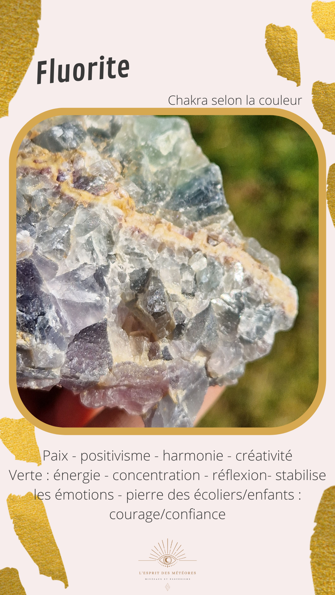 Bracelet Fluorite arc en ciel 10mm