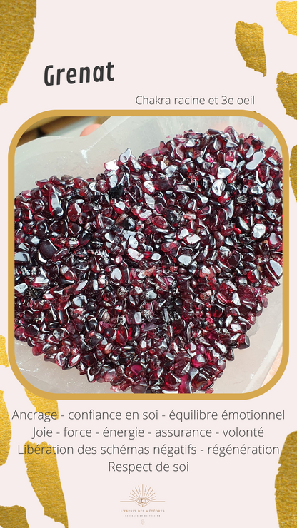 Fiole Grenat almandin