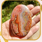Pendentif Rhodochrosite roulée (à choisir)