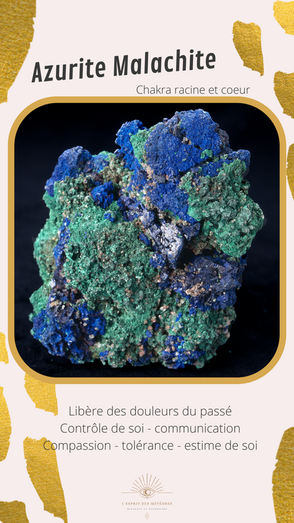 Azurite Malachite du Maroc AZ1