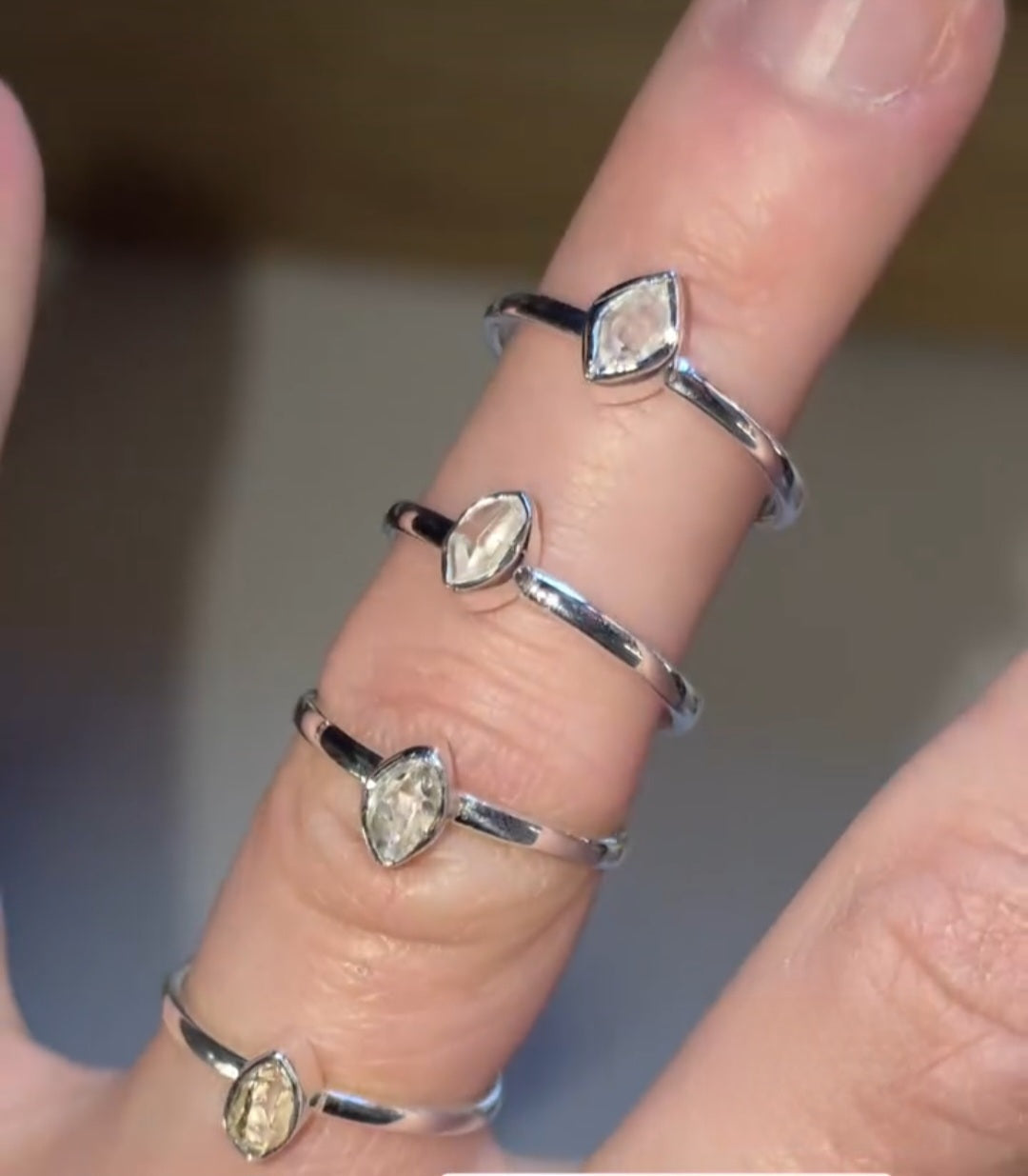 Bague Diamant Herkimer