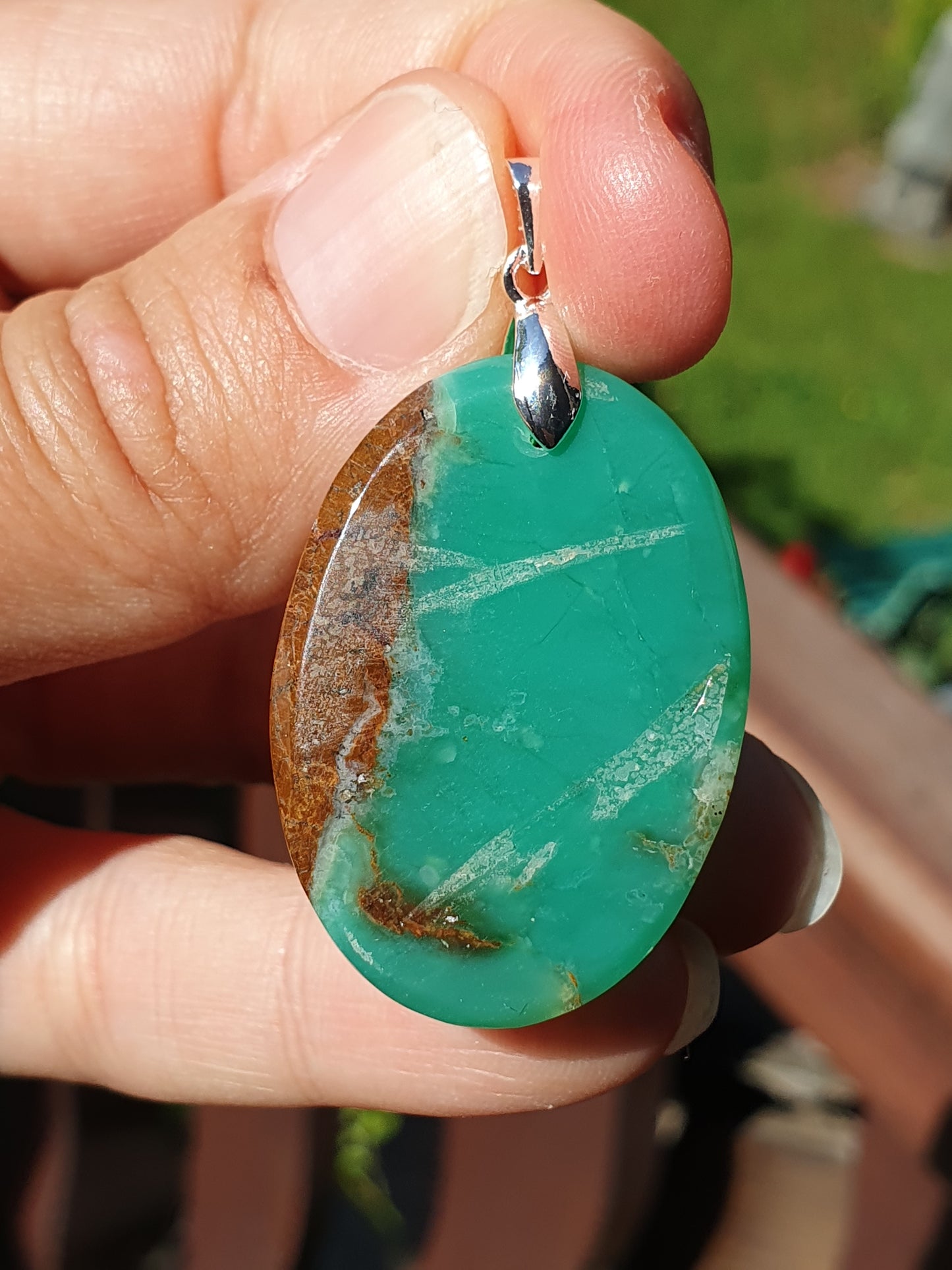 Pendentif Chysoprase CH9
