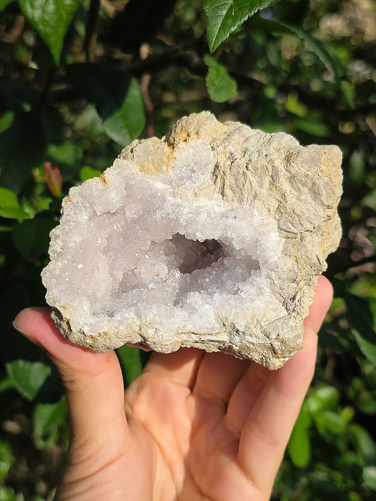 Demi géode Quartz des Landes