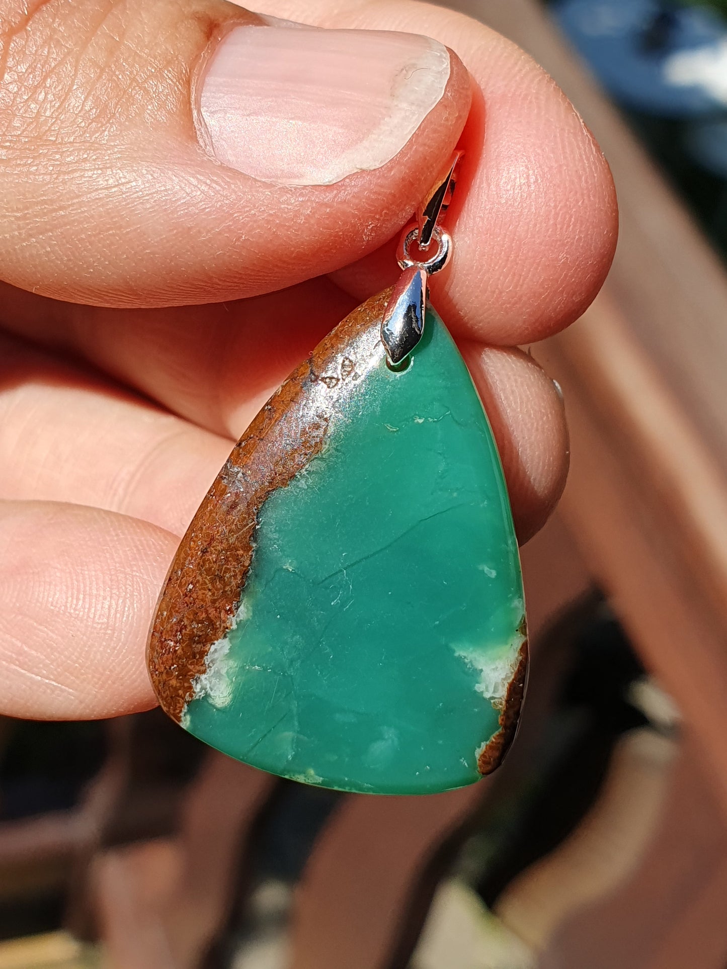 Pendentif Chysoprase CH5