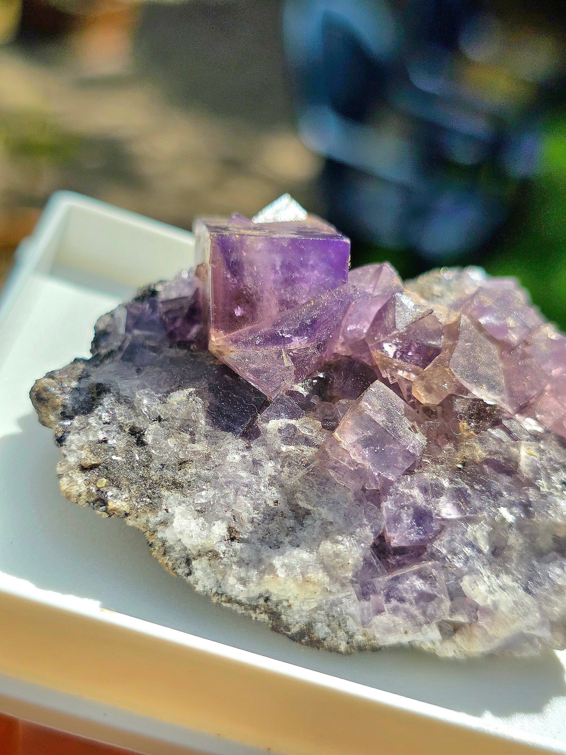 Fluorite violette brute d'Angleterre