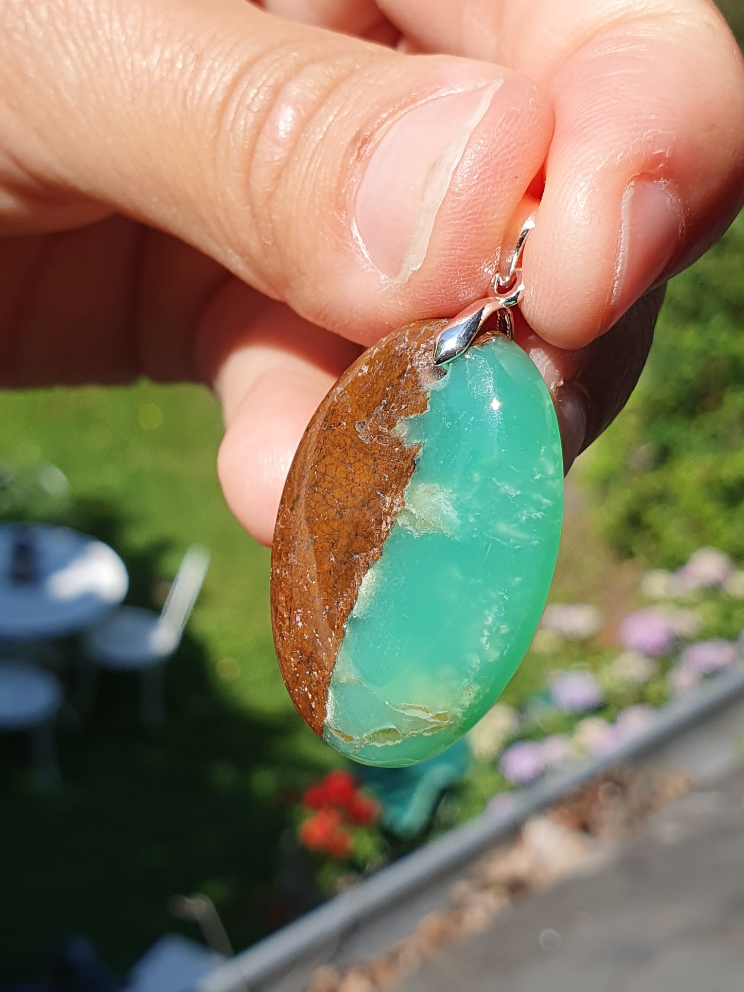 Pendentif Chysoprase CH3