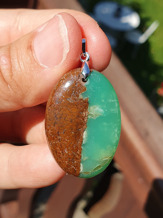 Pendentif Chysoprase CH3
