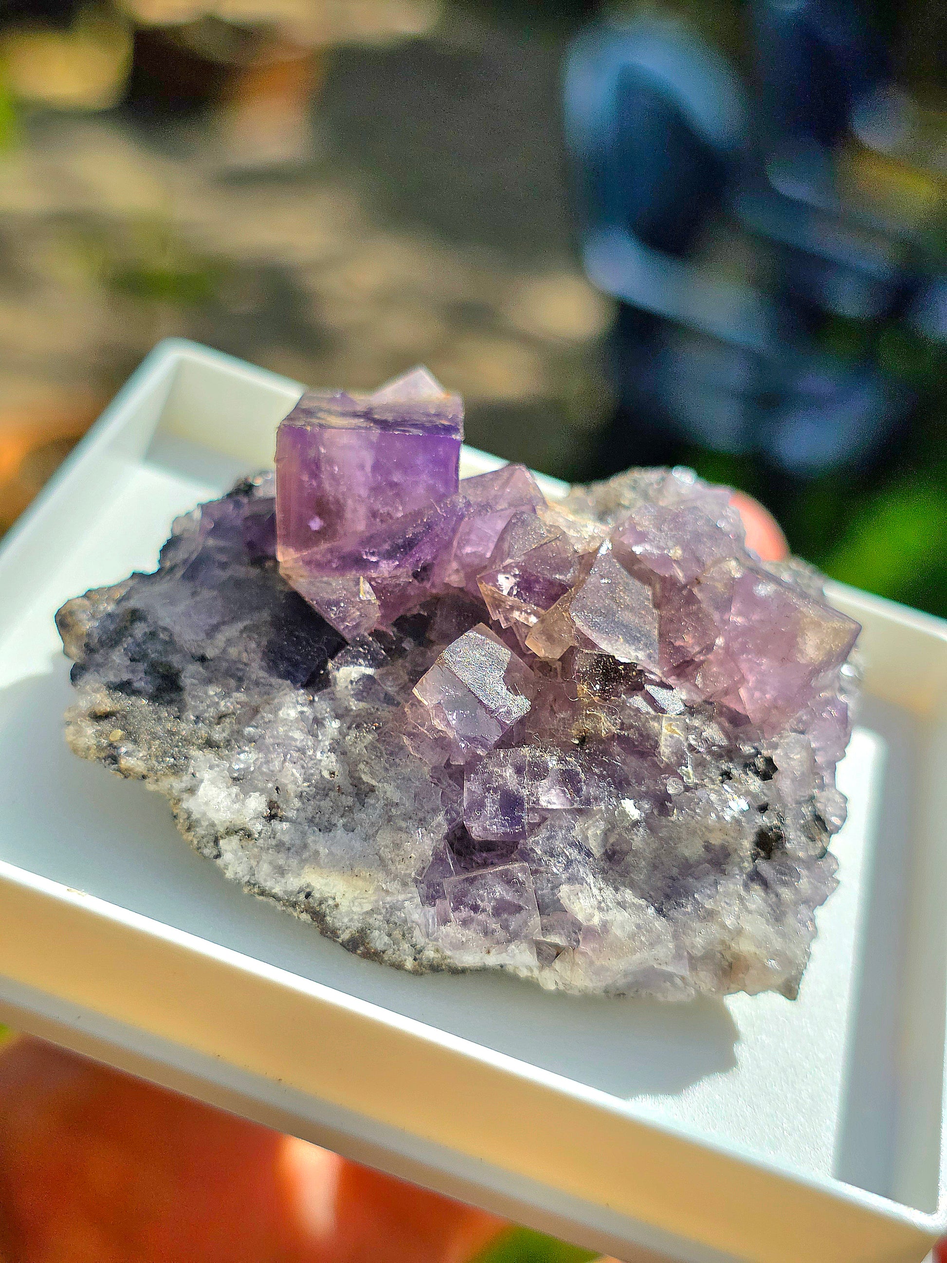 Fluorite violette brute d'Angleterre