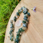 Bracelet baroque agate mousse