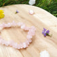 Bracelet baroque quartz rose
