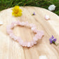 Bracelet baroque quartz rose