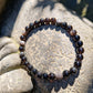 Bracelet Obsidienne argentée