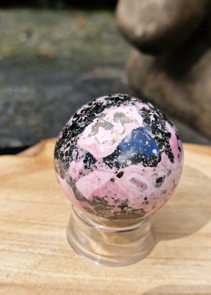 Sphère Rhodonite rose
