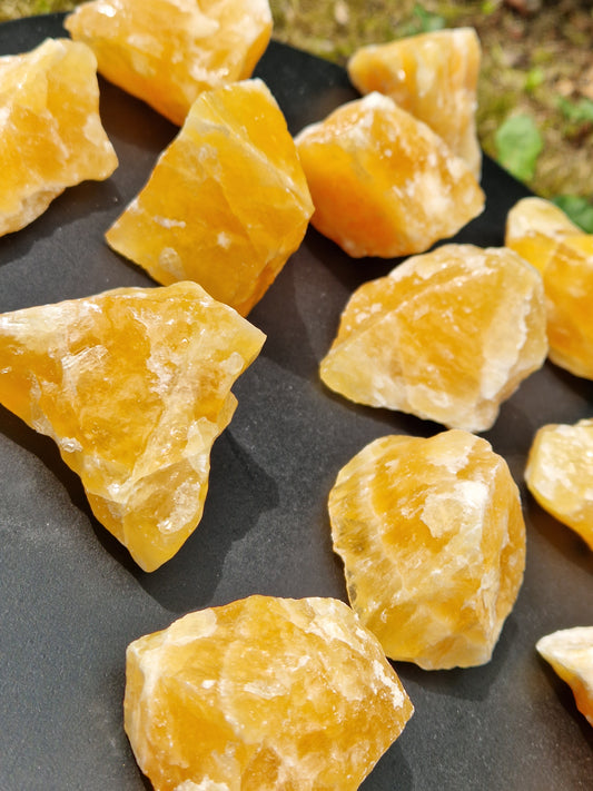 Calcite orange brut