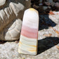 Pointe Onyx à bandes roses