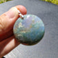 Pendentif rond Agate mousse