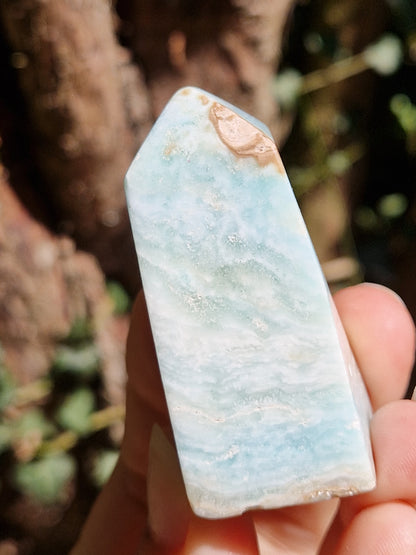 Pointe Aragonite bleue