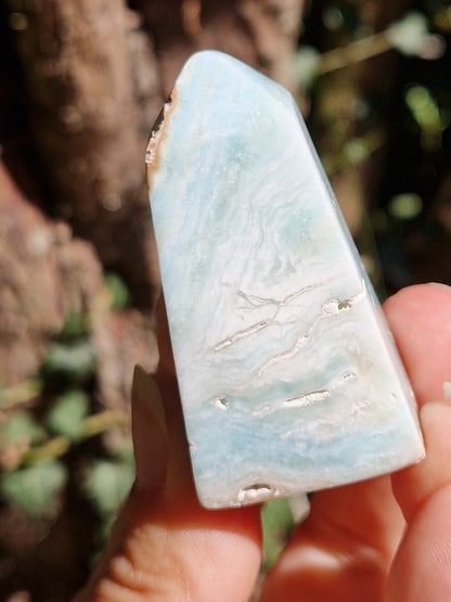 Pointe Aragonite bleue
