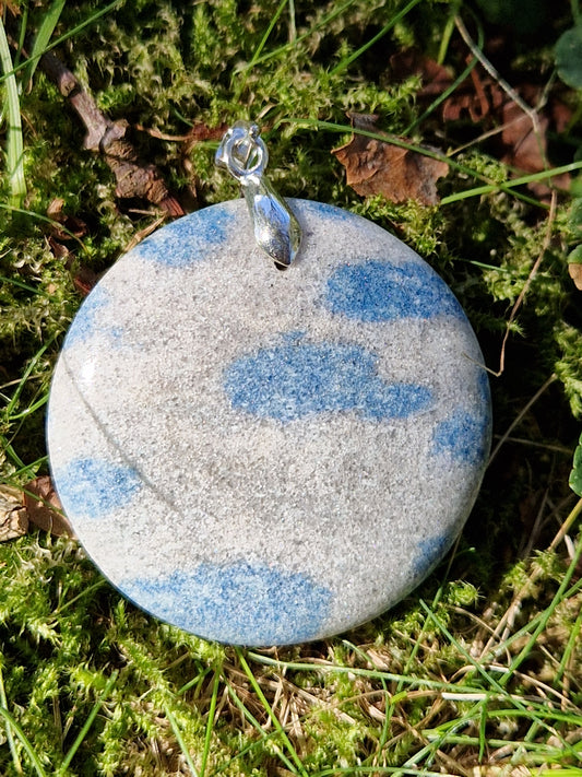 Pendentif rond Quartzite Lazurite