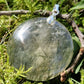Pendentif rond Quartz à inclusions d'Actinote