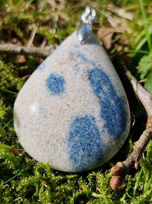 Pendentif goutte Quartzite Lazurite